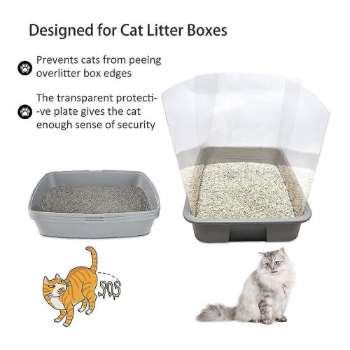 Άμμος για γάτες Pee, προστατευτικό πιτσιλίσματος αμμοδόχ 1