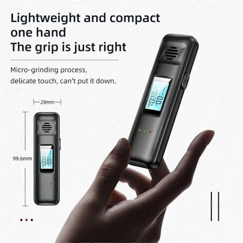 Portable Alcohol Tester with LCD Digital Display Breath-Type Alcohol Tester Car Use Alcohol Tester 1