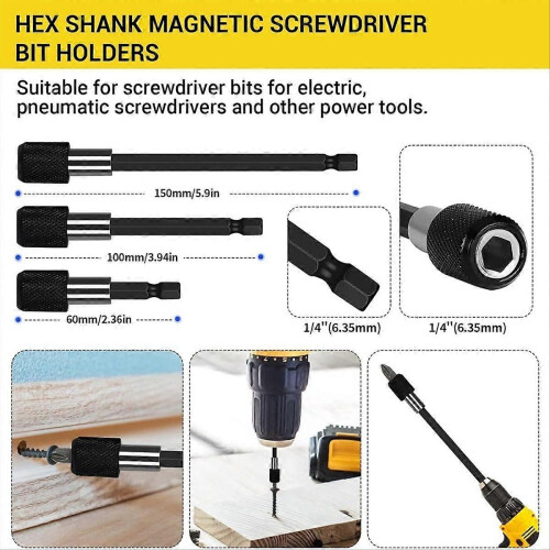 31 Pcs Flexible Drill Bit Extension Set, 105 Right Angle Drill Attachment, Rotatable Joint Socket ,Hex Socket Adapter 1