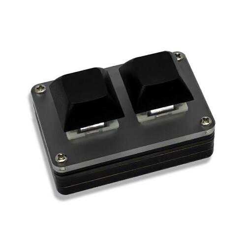 2-Key Mini Keyboard Copy & Paste Programmable Custom OSU Gaming Mechanical Keyboard with RGB Light 2
