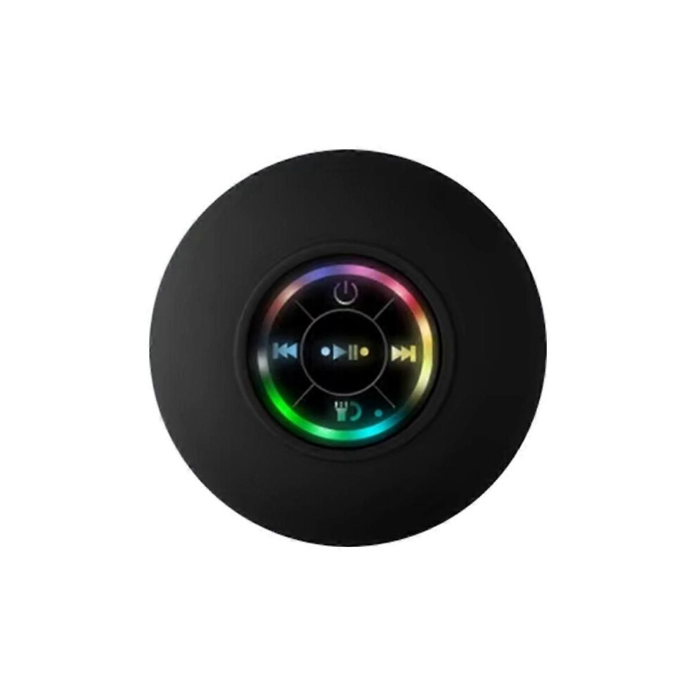 Photos - Speakers Mini Bluetooth Speaker Shower Subwoofer Waterproof Handsfree Loudspeaker RGB Light with Suction Cup