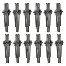 Paquete de 12 cuñas y calzos, cuñas para partir rocas de alta resistencia de 5/8 pulgadas, herramientas