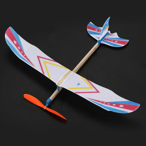 4X Elastic Rubber Band Powered DIY Foam Plane Model Kit Aircraft Educational Toy 2