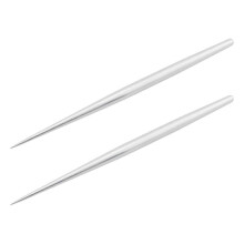 2pcs Pottery Clay Sculpting Carving Knife Detail Needle Stainless Steel Teardrop Stick Needle Potte