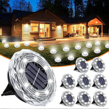 8 sztuk wodoodpornych lamp solarnych do ogrodu, wodoodpornych lamp solarnych do ogrodu, lamp solarnych