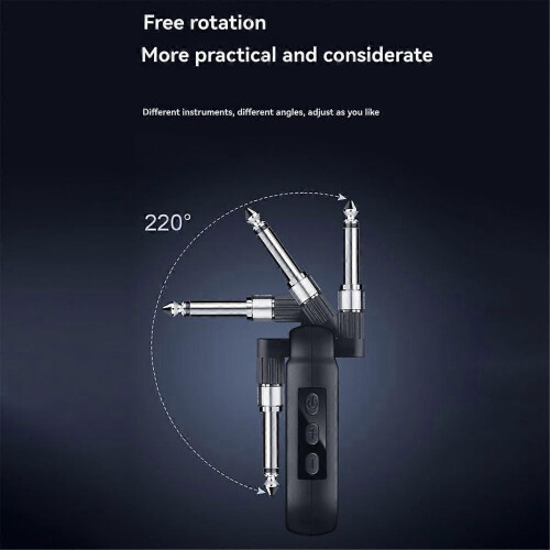 Guitar Wireless System Transmitter Receiver Rechargeable UHF Wireless Transmitter for Electric Guita