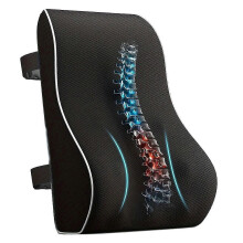 Lumbar Support Pillow Memory Foam Car Seat Waist Cushion Relieve Back Pain Soft and Comfortable for