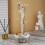 Branch Jewelry Rack with Rotatable Base and Storage Box Tree Tower Rack Hanging Organizer, White 2