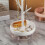 Branch Jewelry Rack with Rotatable Base and Storage Box Tree Tower Rack Hanging Organizer, White 3