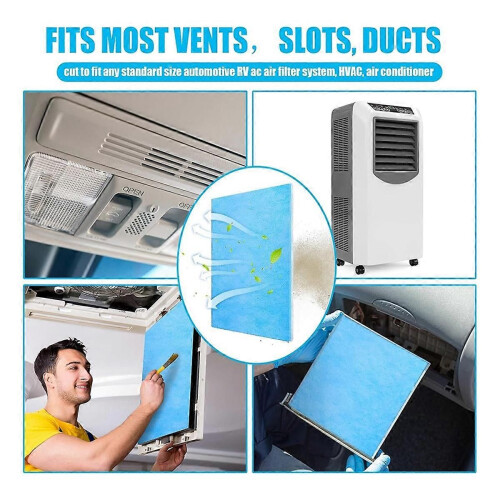 Merv 8 Reusable Air Vent Filter Cut to Fit Electrostatic Floor Vent Filter Washable Replacement Ac F 2