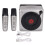 Karaokemachine met dubbele microfoon, draagbare LED- en Bluetooth-luidspreker, geschikt voor verjaardagsfeesten 1