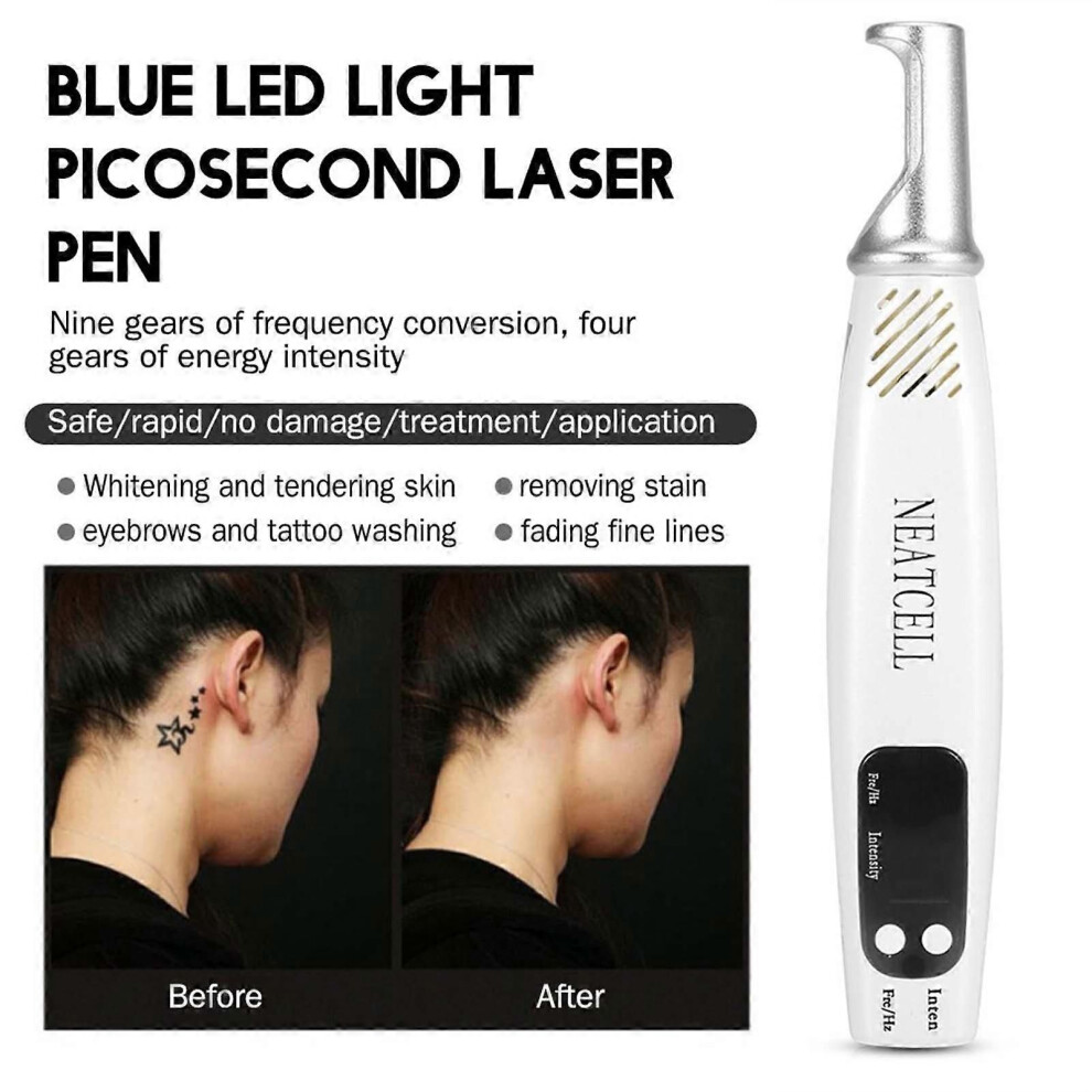 Handheld Picosecond Laser Pen Tattoo Scar Freckle Removal Machine Skin Beauty Device