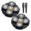 2PCS Head Shaver Replacement Heads for Titanium Head Shaver, 2 Cleaning Brush 1