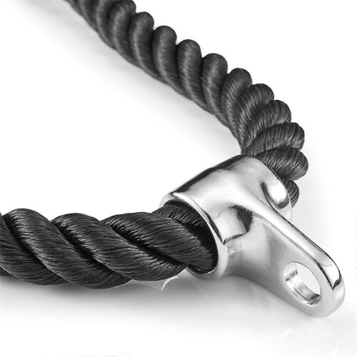 2X Tricep Pull Down Rope 36 Inches with Snap Hook, Fitness Attachment Cable Machine Pulldown Rope fo
