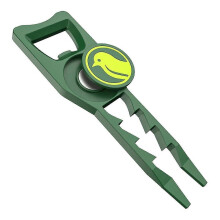 Golfdivottool met balmarker, tee, flesopener, putting-uitlijningstool, golfbalmarker, golfdivottool.