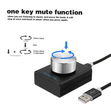 USB-Lautstärkeregler für Computerlautsprecher mit Stummschaltfunktion