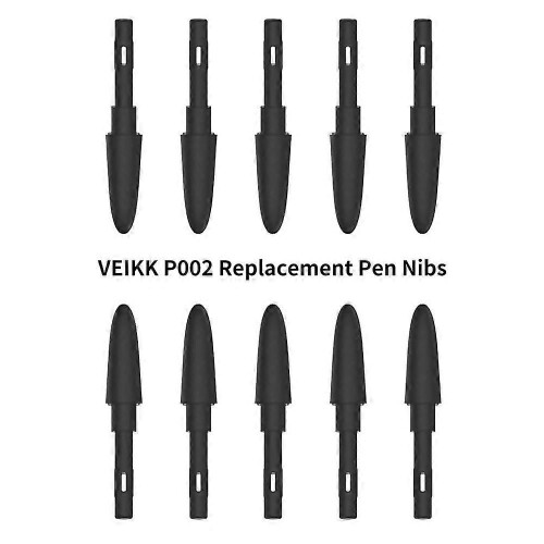 VEIKK P002 10 τεμάχια ανταλλακτικές μύτες στυλό χωρίς μπαταρ