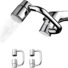 1440 Rotatable Faucet Aerator Extension 2 Modes Universal Sink Faucet Faucet Extender compatible Bathroom Sink Kitchen