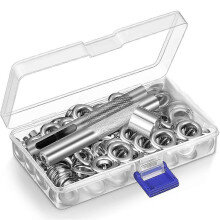 Ösenwerkzeug-Set (12 mm), 100 Ösen-Set, Reparaturset für Planen, passend für Stoffvorhänge, Lederschuhe