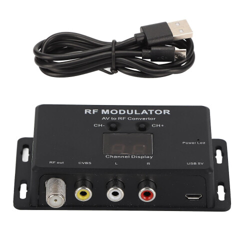 Modulatore RF professionale PAL NTSC a 21 canali, convertitore da AV a RF compatibile con decoder, DVR