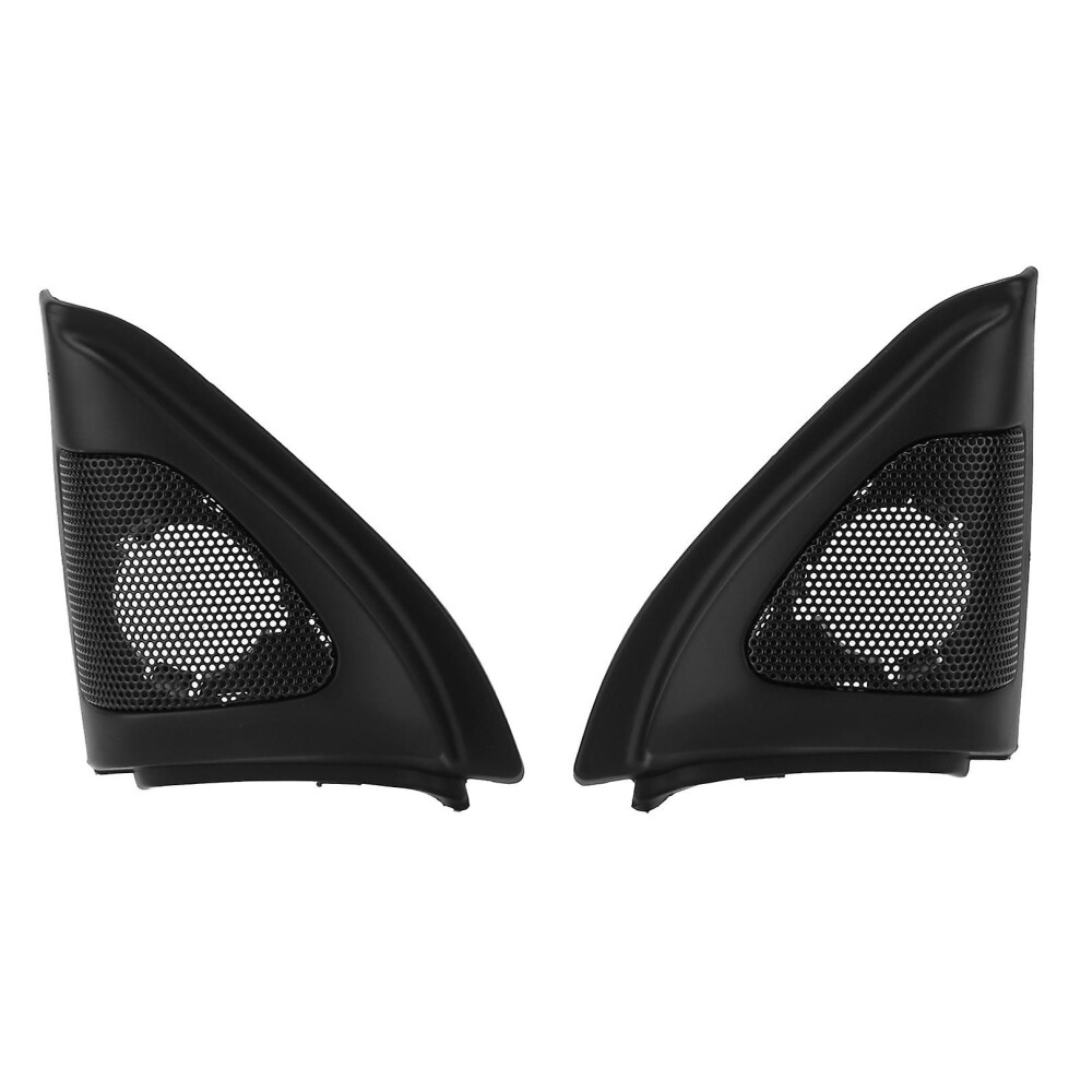Pair Car Door Speaker Covers O Tweeter Trim Replacement For Corolla 2003-2006 Black 9409192968951