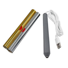 Set met USB-aansluitbare hete foliepennen: hete foliepen, goudfolie hete stempelpen met punt, hete folierol