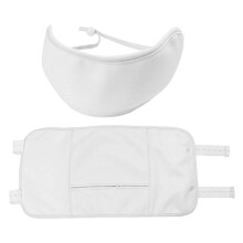 Castor Oil Waist Pack Sleep Assist Adjustable Elastic Waist Compress Wrap Band with Neck Strap