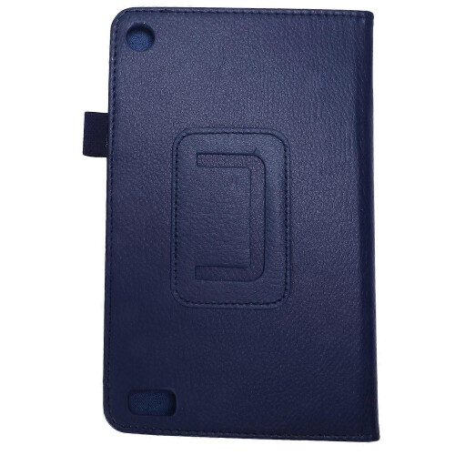 Για το Amazon Kindle Fire HD 7 2015 Tablet, Δερμάτινη θήκη PU (Σκούρο μπλε) 2