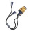 Adjustable Archery Thumb Guard Brass Safety String Cowhide Material Mongolian Finger Protector Blue 1
