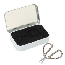 Tijeras de coser vintage mini de acero inoxidable compatibles con trabajos de arte, corte, bordado y