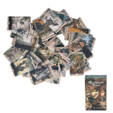 Juego de cartas de adivinación con papel holográfico, cartas de tarot, juego de mesa de entretenimiento