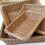 Storage Basket Handmade Rectangular Rattan Organization Wicker Bread Holder Fruit Vegetable Snack Food Container M 2