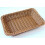 Storage Basket Handmade Rectangular Rattan Organization Wicker Bread Holder Fruit Vegetable Snack Food Container M 3