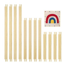 1Set Stretcher Bars for Needlework for Women'S Birthday Gifts,3 Sizes 12pcs Wooden Canvas Splicing Stretcher Bars