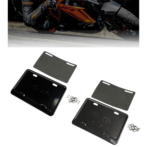 License Plate Frame For Motorcycles-carbon fiber pattern 2