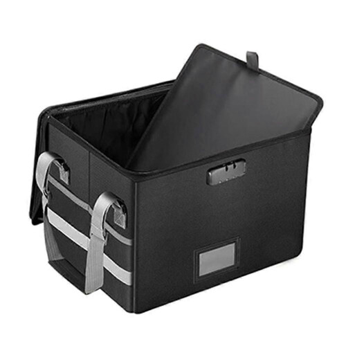 Fireproof File Box, Data Folding Storage Box, Home Office Document Book Archive Box, Storage Box