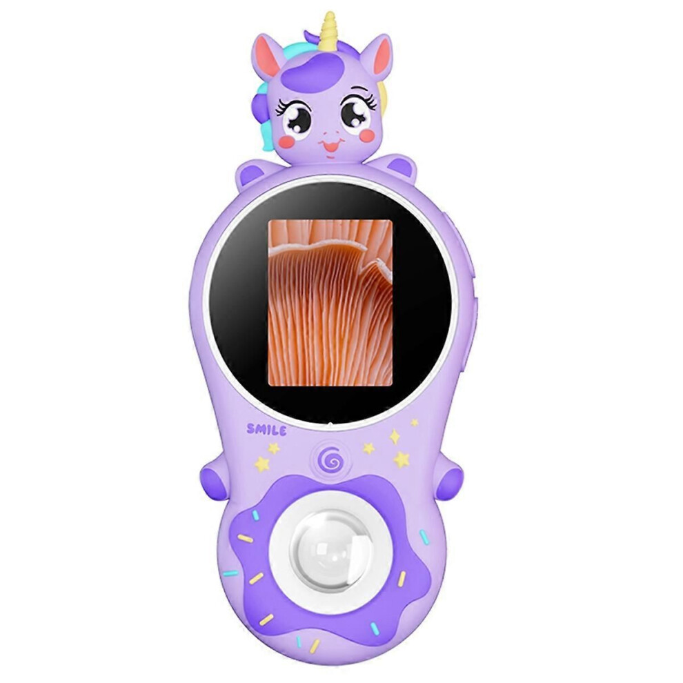 Mini Kids Optical Microscope 500X Magnification 200Mp Camera Lens With Photo And Video Function Sili 9409192054319