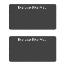 2 tappetini antiscivolo compatibili con bicicletta, tappetino per cyclette compatibile con palestra