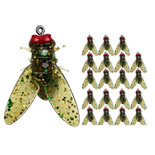 Gelber Fliegenfischerköder, Fliegenfischerköder mit Insektenimitat
