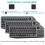 Bluetooth Wireless Keyboard with Touchpad 7-Colors Backlit 2.4G 3