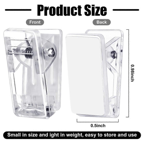 Clip autoadesive, 100 pezzi, clip in plastica per appendere arazzi, compatibili con ufficio, casa, scuola. 1