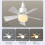 Ventilatore da soffitto con luce e telecomando, ventilatore da soffitto con luce a vite compatibile 3
