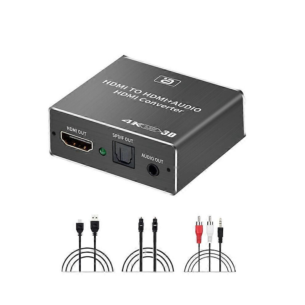 Hdmi Audio Extractor Hdcp Cec + Optical Toslink Spdif + 3.5Mm Rca 9409192975904