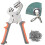 Kit di pinze per occhielli, kit di attrezzi per occhielli da 1/4 di pollice (6 mm) con 300 occhielli 4