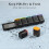 Weekly Pill Organizer Magnetic, Removable Pill Box 7 Day 1 Time A Day 4