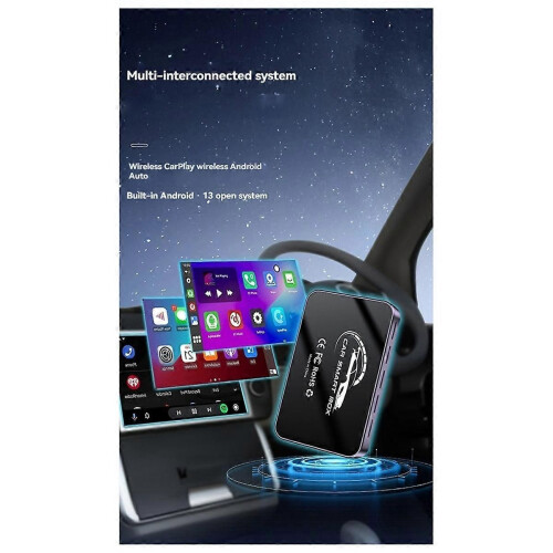 CarPlay AI Box 2G+16G Smart Box per auto Android 13 Adattatore wireless Carplay Android Auto con -Compatibile