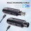 Wireless Microphone Converter 2.4G XLR Wireless Microphone System Transmitter and Receiver compatible for Dynamic Microphone 4
