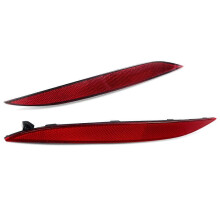 1 par vänster och höger röd stötfångarreflexlampa 1034342-00-C 1034343-00-C för Model X 2016