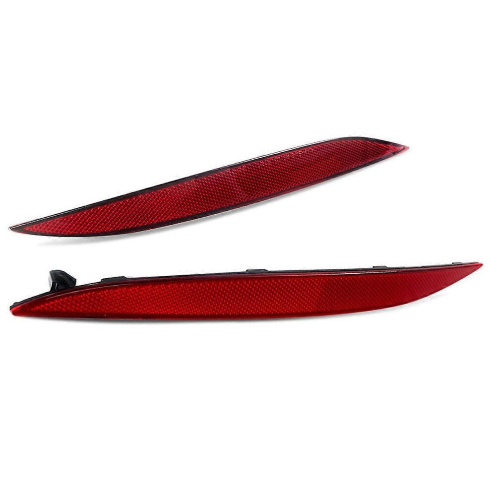 1Pair Left & Right Bumper Reflex Reflector Lamp 1034342-00-C 1034343-00-C For Model X 2016 Red/Light 9409192053541