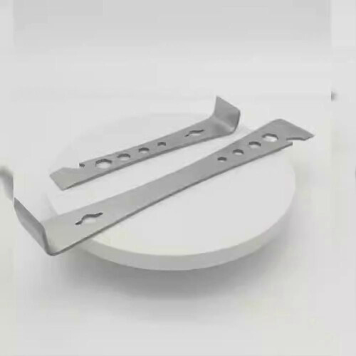 2pcs Stainless Steel Pry Bar Scraper Set Flat Pry Bar Mini Crowbar with Multiple Functions 2